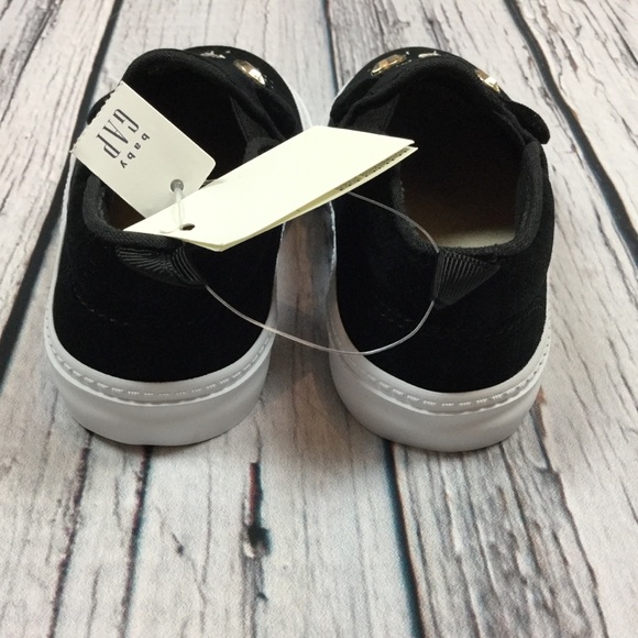 Gap Girls Toddler 5 Black Kitten Shoes Walking Shoes - Picture 5 of 6